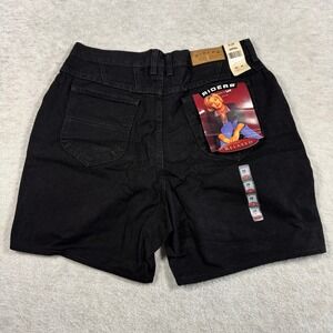 Riders by Lee Vintage Black Denim Shorts High Rise Relaxed Fit NWT Women 16M